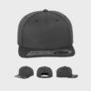 FLEXFIT Fitted Snapback Cap – Charcoal/Graphite/Dark Gray/Cool Gray/Anthracite