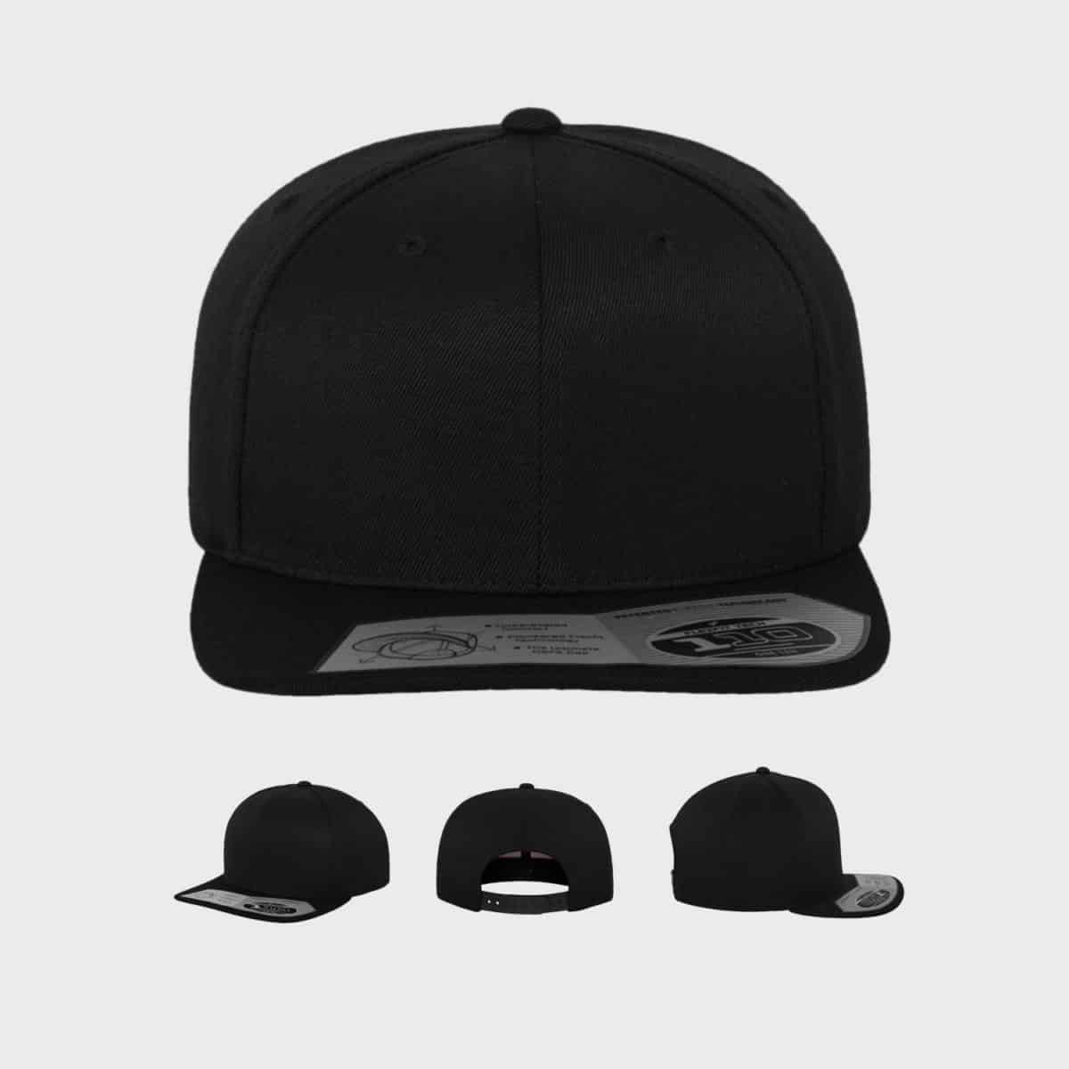 Flexfit Snapback FFE 110 Rot Schwarz Front Extra