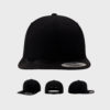 FLEXFIT Camo Visor Snapback Cap – Black