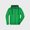 Herren Sweatjacke zweifarbig – Fern Green-Graphite