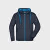 Herren Sweatjacke zweifarbig – Navy-Aqua