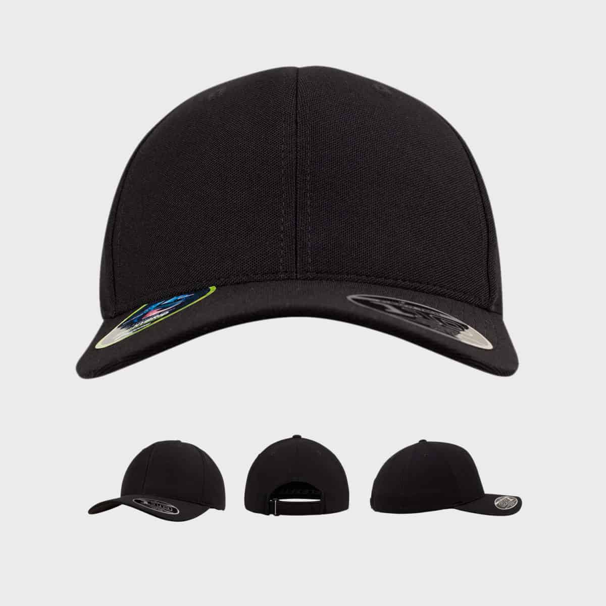 Flexfit FlexfitCaps FFE 110P Schwarz Front Extra