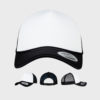 FLEXFIT Foam Trucker Cap Curved Visor – Black