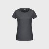 Ladies' Basic-T aus Bio-Baumwolle – Black Heather