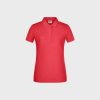 Ladies' Basic Polo aus Bio-Baumwolle – Carmine Red Melange