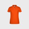 Ladies' Basic Polo aus Bio-Baumwolle – Dark-Orange