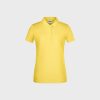 Women's Basic Polo Shirt Made of Organic Cotton – Light Yellow
