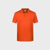 Men's Basic Polo aus Bio-Baumwolle – Dark Orange