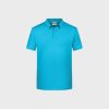 Men's Basic Polo aus Bio-Baumwolle – Turquoise