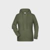 Ladies' Hoodie aus Bio-Baumwolle – Olive / Buck