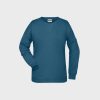Ladies' Sweat aus Bio-Baumwolle – Petrol Melange