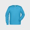 Men´s Sweat aus Bio-Baumwolle – Turquoise