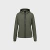 Ladies' Hooded Softshell Jacket – Olive / Buck