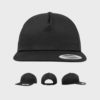 FLEXFIT Unstructured 5-Panel Snapback – Black