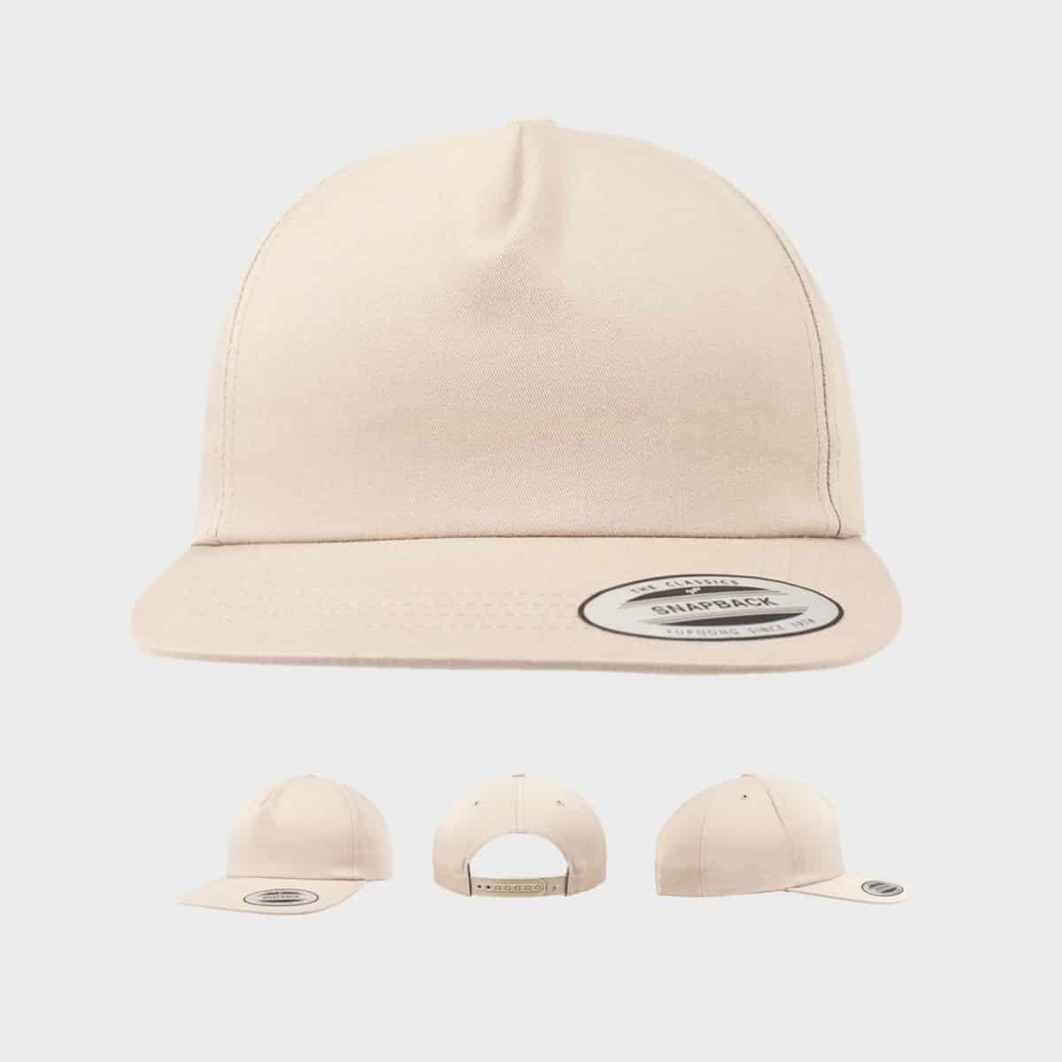 Flexfit Snapback FFE 6502 Khaki Front Extra