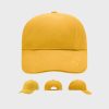 Turned 6 Panel Cap Laminated – Gold-yellow