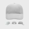 Turned 6 Panel Cap Laminated – Light-Grey
