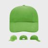 Turned 6 Panel Cap Laminated – Lime Green
