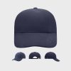 Turned 6 Panel Cap Laminated – Navy