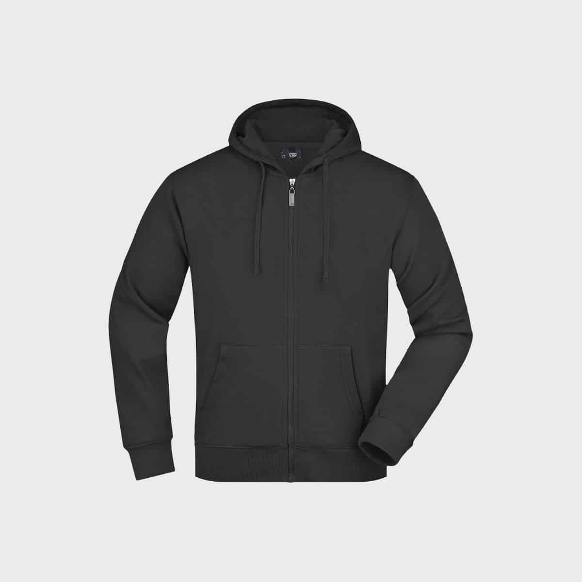Daiber HerrenSweatjackets JN042 Black Front