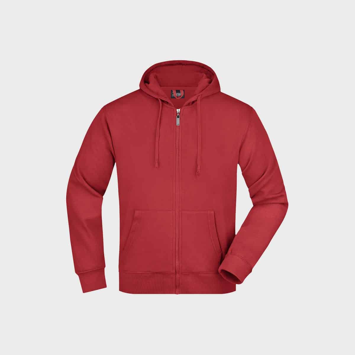 Daiber HerrenSweatjackets JN042 Red Front