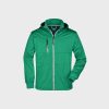 Herren Softshell Funktionsjacke – Irish-Green/Navy/White