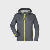 Ultraleichte Damen Outdoor Jacke – Iron-Grey/Yellow