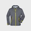 Ultraleichte Herren Outdoor Jacke – Iron-Grey/Yellow