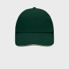 MYRTLE BEACH Classic Sandwich Cap – Dark-Green/Beige