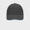 MYRTLE BEACH Classic Sandwich Cap – Graphite/Aqua