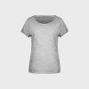 Ladies' Slub-T aus Bio-Baumwolle – Light Grey