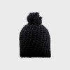 MYRTLE BEACH Häkelmütze mit Bommel – Black