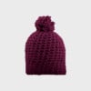 MYRTLE BEACH Häkelmütze mit Bommel – Purple
