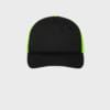 MYRTLE BEACH Polyester Mesh Cap – Black/Neon-Yellow
