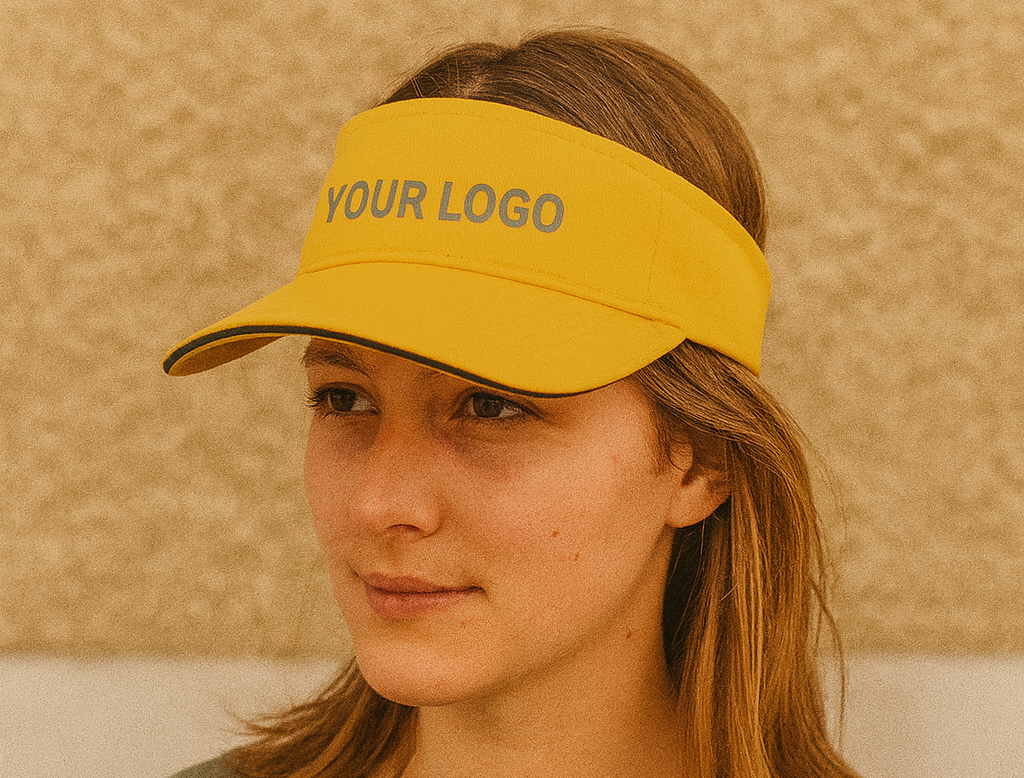 Classic sun visor with embroidered logo