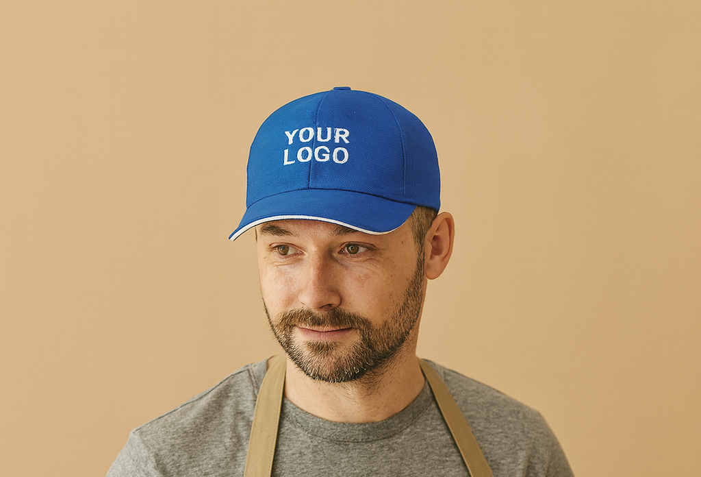 Myrtle Beach Sandwich Cap mit Kontrastkante und Logo Stick