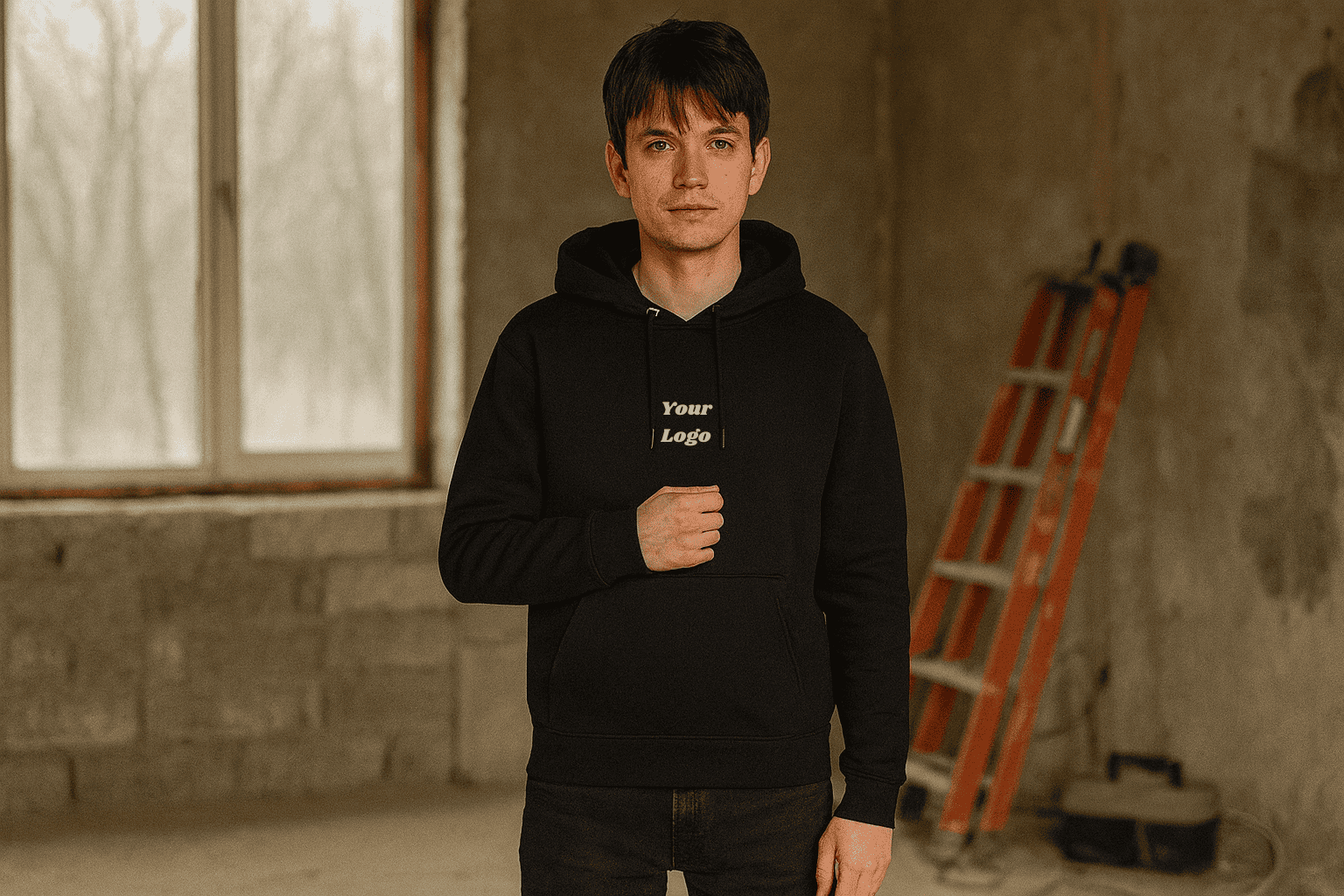 Basic Terry Hoody Logo Stick