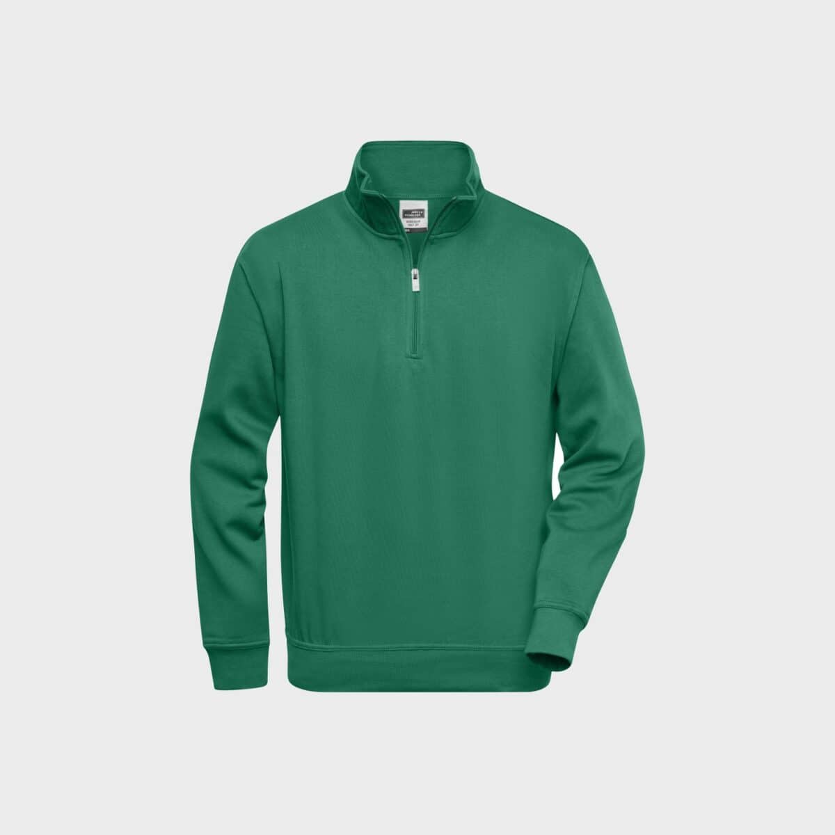 half-zip-sweatshirt-workwear-unisex-dark-green-buy-embroidery_stickmanufaktur
