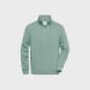 Unisex Workwear Half-Zip Sweatshirt – Foggy Green