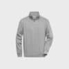 Unisex Workwear Half-Zip Sweatshirt – Heather Gray