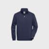 Unisex Workwear Half-Zip Sweat – Navy
