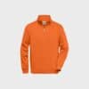 Unisex Workwear Half-Zip Sweatshirt – Orange