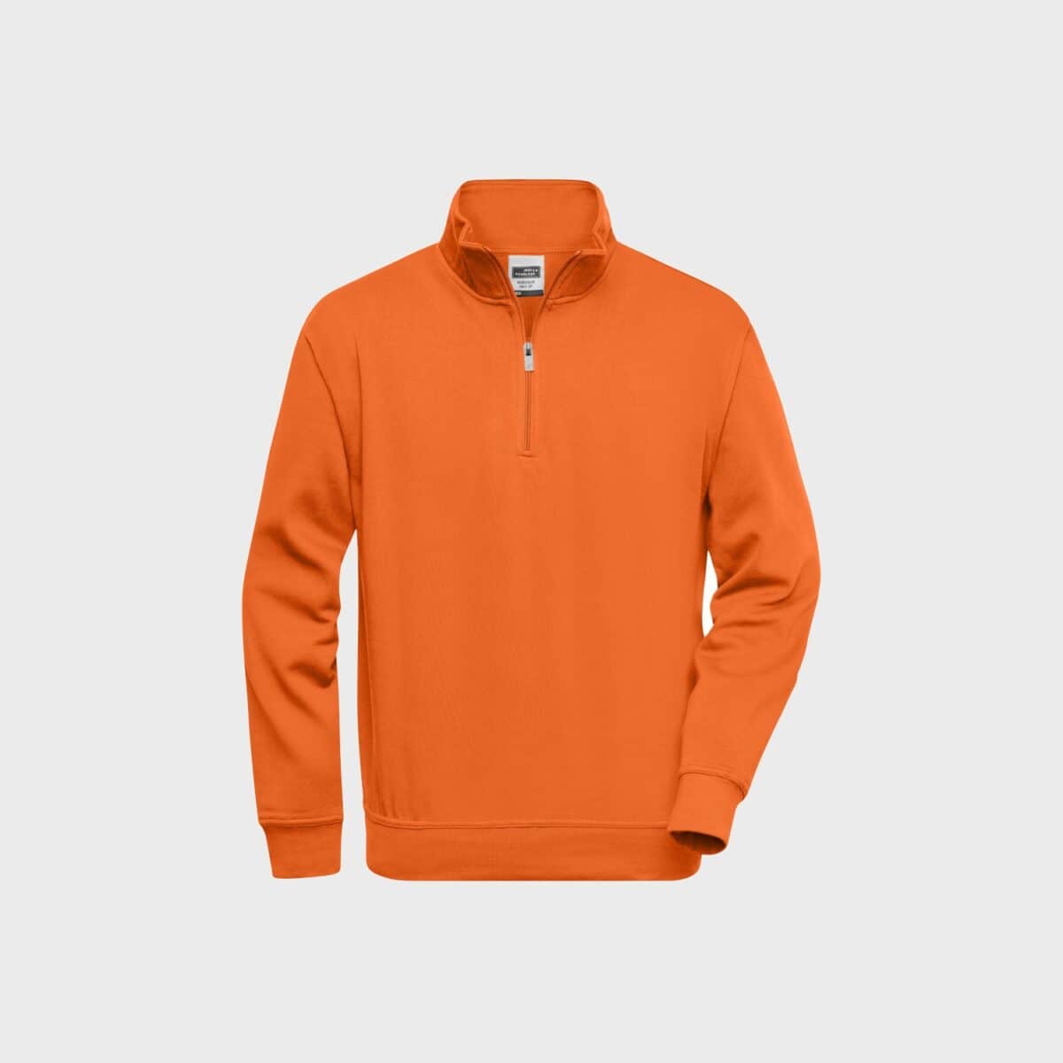 half-zip-sweat-workwear-unisex-orange-kaufen-besticken_stickmanufaktur