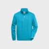 Unisex Workwear Half-Zip Sweat – Turquoise