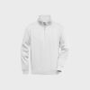 Unisex Workwear Half-Zip Sweat – White