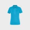 Damen Stretch-Polo Workwear SOLID – Turquoise