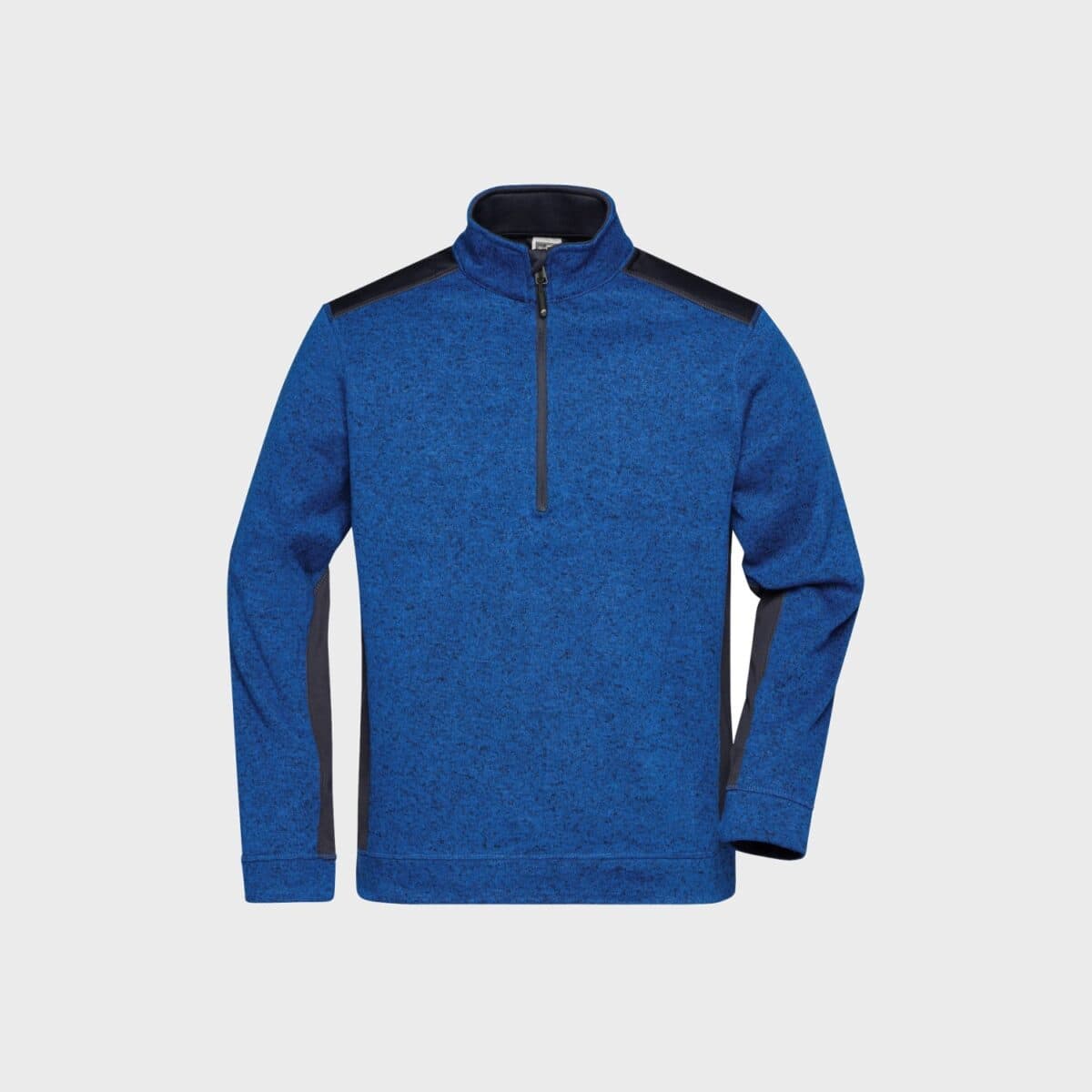 herren-strickfleece-half-zip-strong-royal-melange-navy-kaufen-besticken_stickmanufaktur