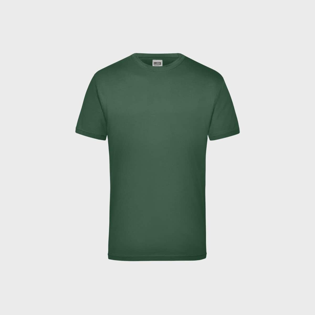 men's-workwear-t-shirt-classic-dark-green-buy-embroider-stickmanufaktur
