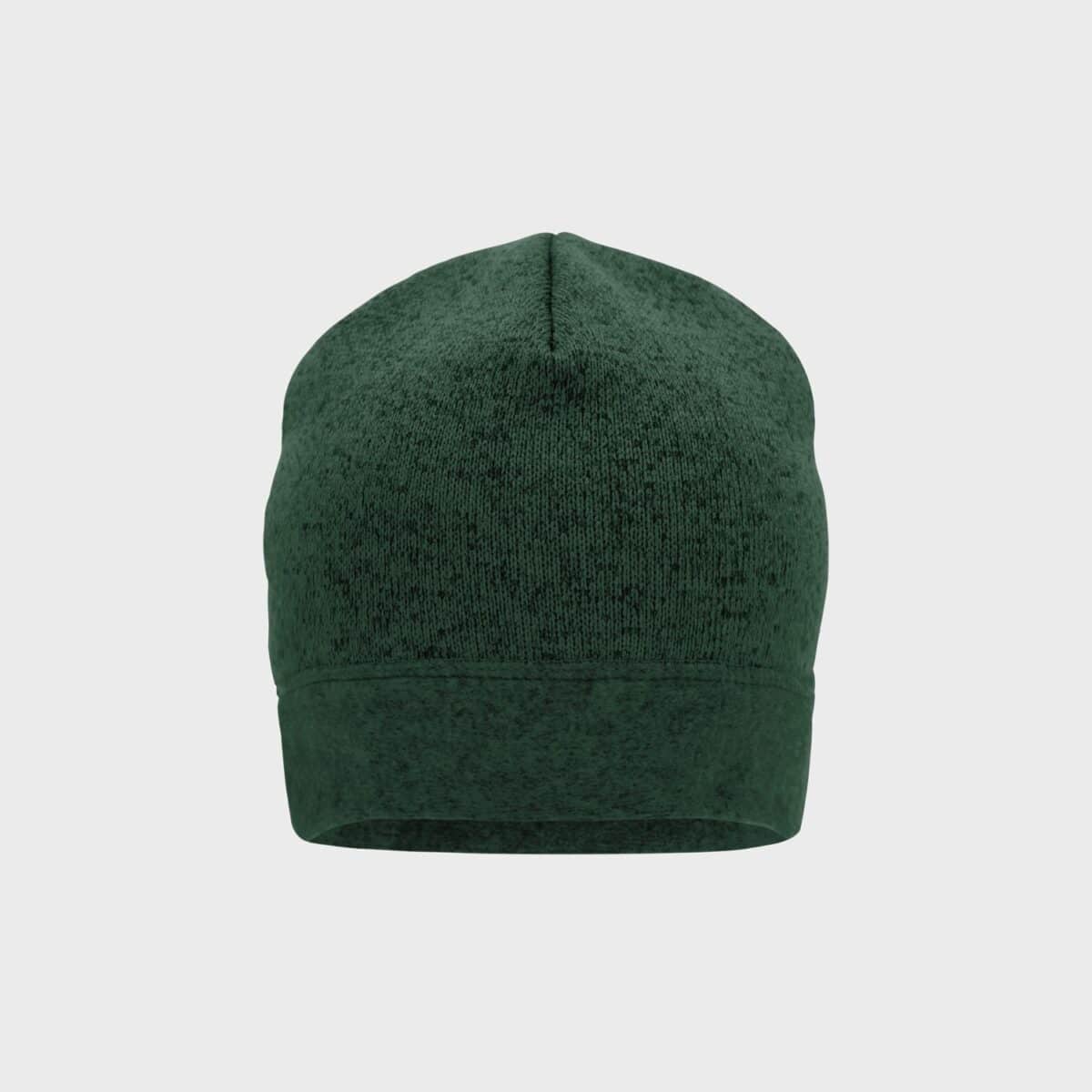 strickfleece-workwear-beanie-strong-dark-green-melange-black-kaufen-besticken_stickmanufaktur
