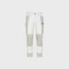 Workwear 4-Way Stretch Work Pants – White/Cement